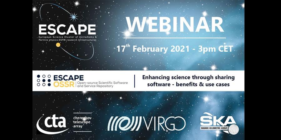 Webinar: ESCAPE OSSR | Enhancing science through sharing software - benefits & use cases